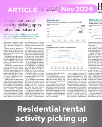 BT Supplement: Residential rental activity picking up as rates find bottom